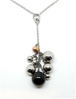 Pendant Bliss Woman in Steel 1348100 - 1348100